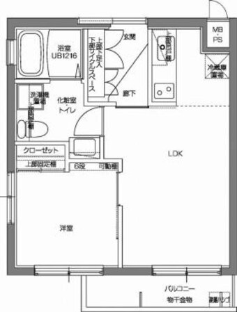 東北沢駅 徒歩7分 4階の物件間取画像